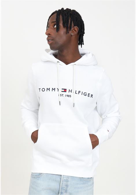 Felpa con cappuccio FLEX LOGO bianca da uomo TOMMY HILFIGER | MW0MW11599YBRYBR